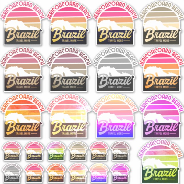 Jericoacoara Beach Brazil  Sticker (Front)