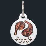 Jerk Chicken Caribbean West Indian Jamaican Food Pet ID Tag<br><div class="desc">Illustration features two legs of spicy jerk chicken. Ideal for your favorite foodie or fan of Jamaican, West Indian, and Caribbean cuisine. This design is also available on other products. Lots of additional food themed illustrations are also available from this shop. Don't see what you're looking for? Contact Rebecca to...</div>