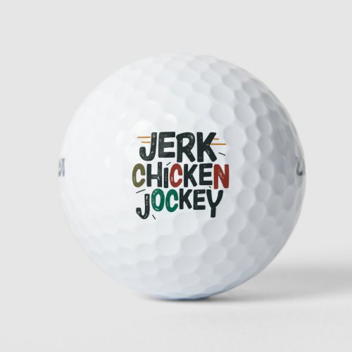 Jerk Chicken Jockey Golf Balls