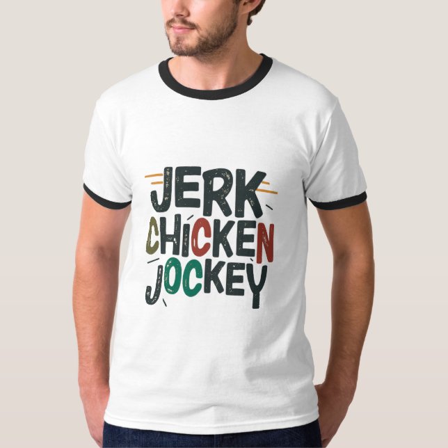 Jerk Chicken Jockey T-Shirt (Front)
