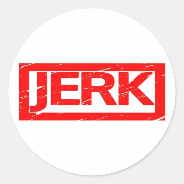 Jerk Stamp Classic Round Sticker (Front)