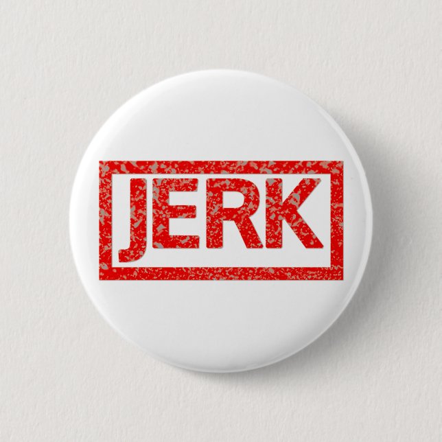 Jerk Stamp Pinback Button (Front)