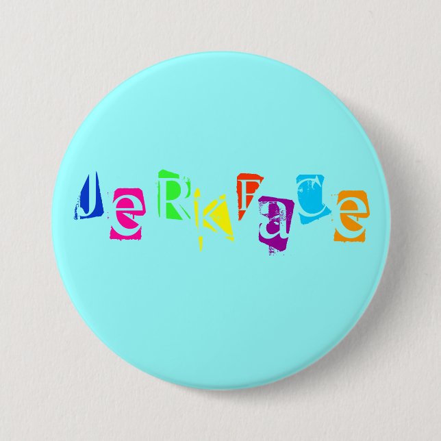 jerkface pinback button (Front)