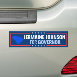 Jermaine Johnson for South Carolina Governor Bumper Sticker