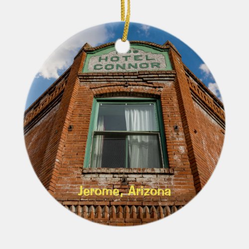 Jerome Arizona Copper Mining Town Ceramic Ornament
