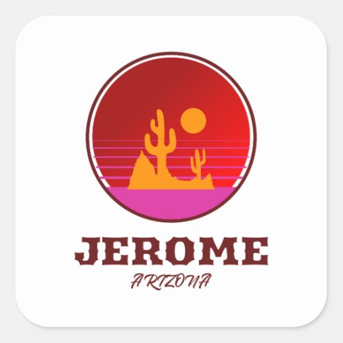 Jerome _ Arizona Square Sticker