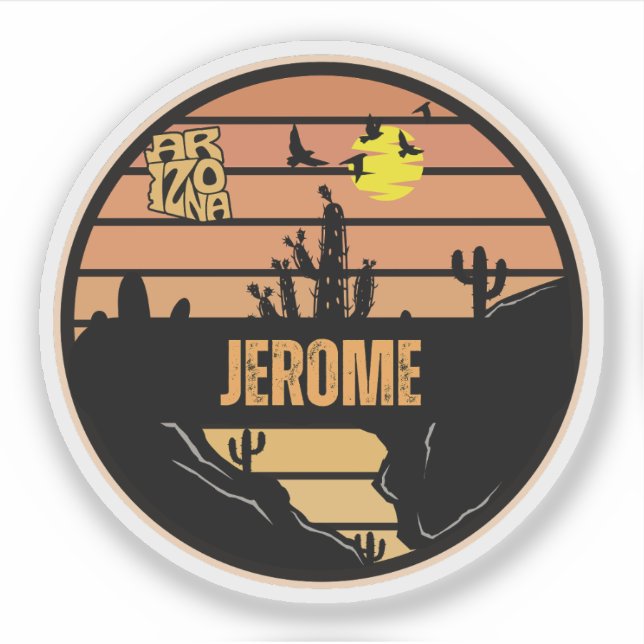 Jerome, Arizona Sticker (Front)