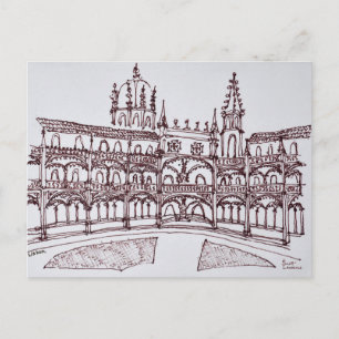 Jeronimos Monastery Cloister Lisbon, Portugal Postcard