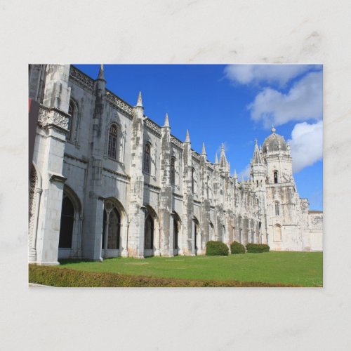 Jeronimos Monastery in Belem Lisbon Portugal Postcard