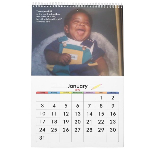 Jerrell Lyle 2011 Birthday Calendar (Jan 2027)