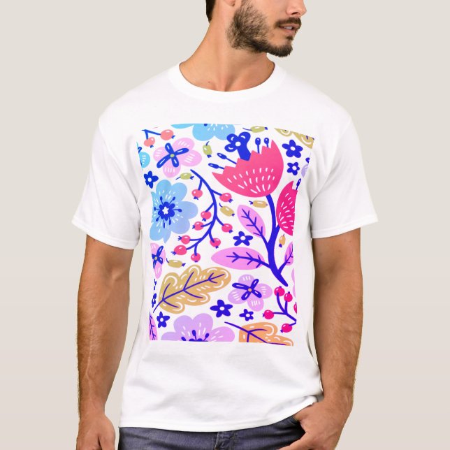 Jerry and flower T-shirt design (Front)