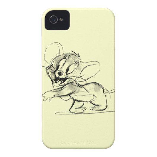 Jerry Bashful Sketch Case-Mate iPhone Case (Back)