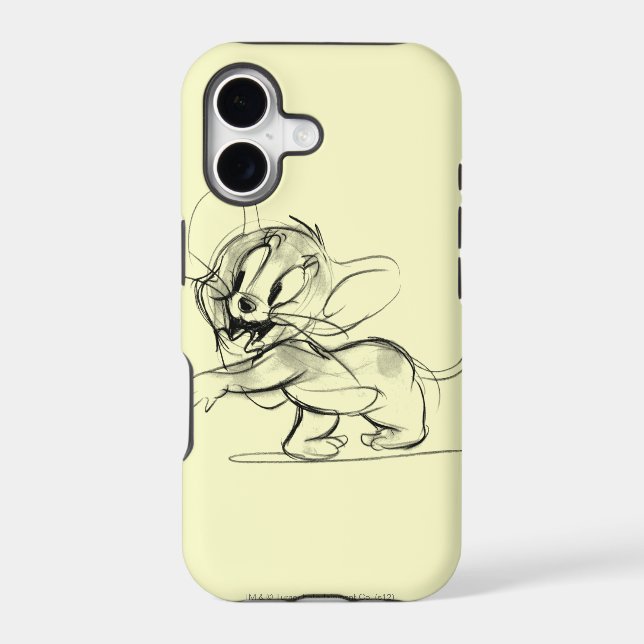 Jerry Bashful Sketch Iphone Case (Back)