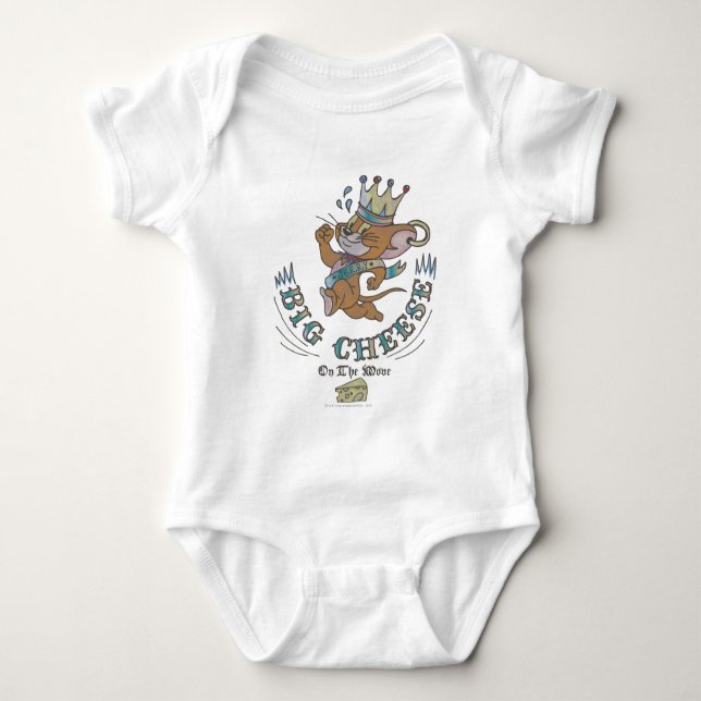 Jerry Big Cheese On The Moon 2 Baby Bodysuit (Front)