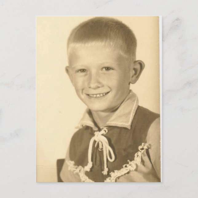 Jerry Birthday picture Invitation Postcard (Front)