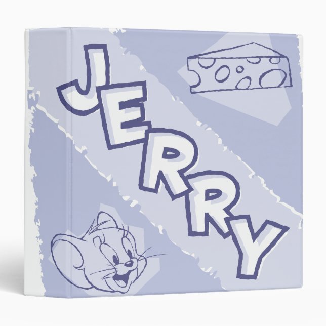 Jerry Blue Cheese Logo 3 Ring Binder (Front/Spine)