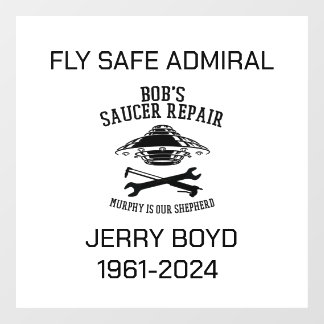 Jerry Boyd Window Cling