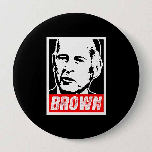 JERRY BROWN 2010 PINBACK BUTTON (Front)