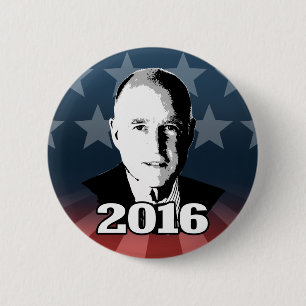 JERRY BROWN 2016 Candidate Pinback Button