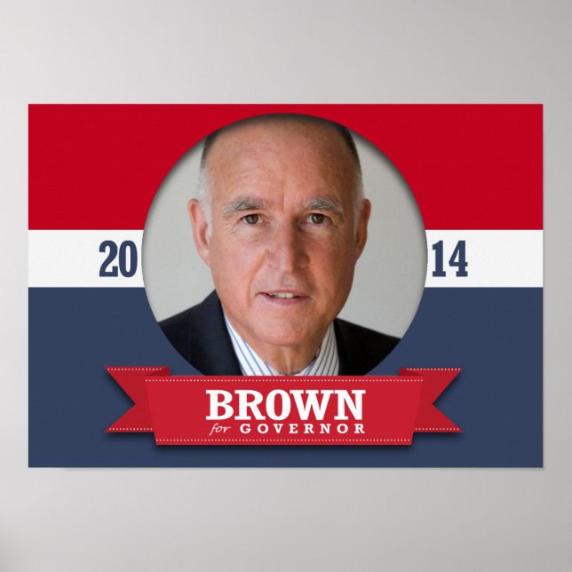 JERRY BROWN CAMPAIGN POSTER (Front)