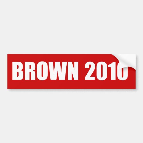 JERRY BROWN Election Gear Bumper Sticker