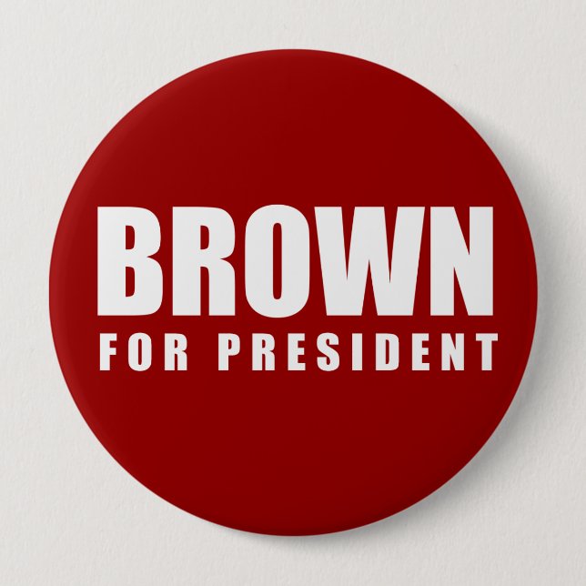 JERRY BROWN Election Gear Button (Front)