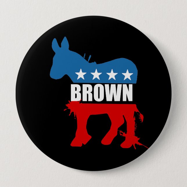 JERRY BROWN Election Gear Button (Front)