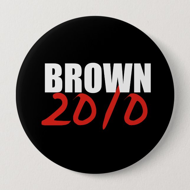 JERRY BROWN Election Gear Pinback Button (Front)