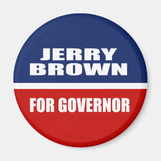 JERRY BROWN FOR GOVERNOR MAGNET