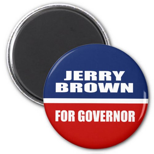JERRY BROWN FOR GOVERNOR MAGNET