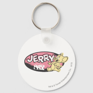 Jerry Cheese Logo Keychain