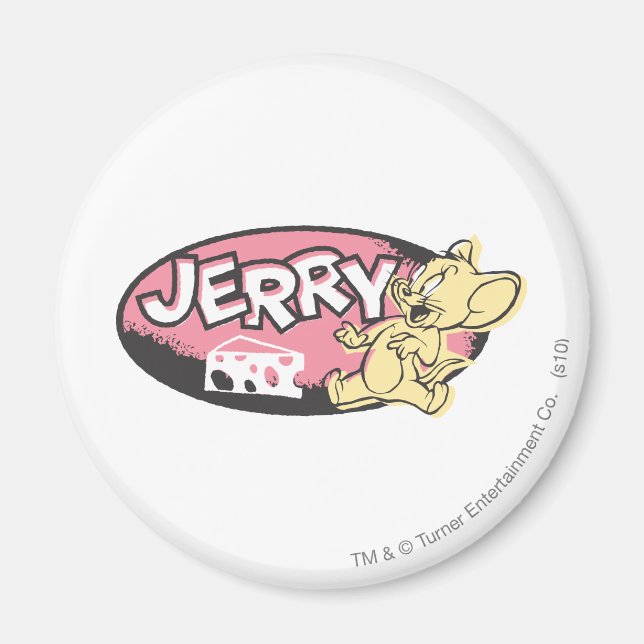 Jerry Cheese Logo Magnet (Front)