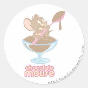 Jerry Chocolate Mouse Classic Round Sticker