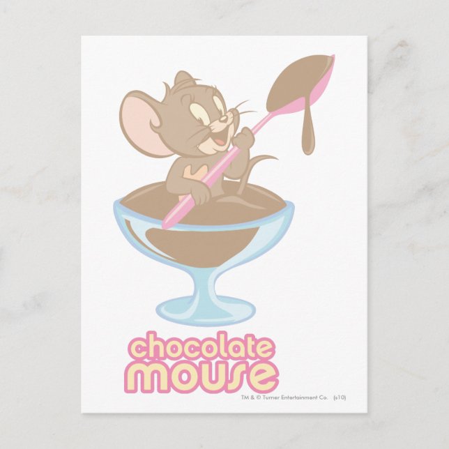 Jerry Chocolate Mouse Postcard (Front)