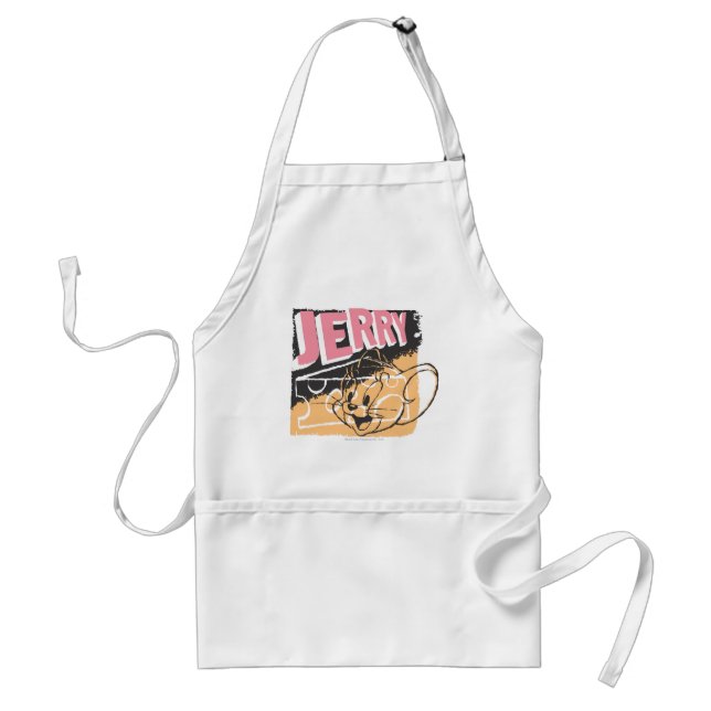 Jerry Face on Cheese Adult Apron (Front)