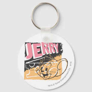 Jerry Face on Cheese Keychain