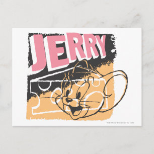 Jerry Face on Cheese Postcard
