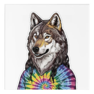 Jerry Garcia wolf Acrylic Print