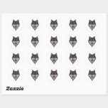 Jerry Garcia wolf  Classic Round Sticker