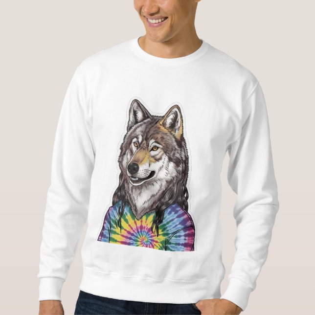 Jerry Garcia wolf  Sweatshirt (Front)