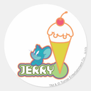 Jerry Ice Cream Classic Round Sticker