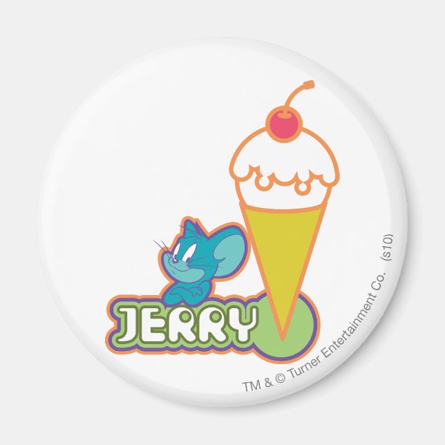 Jerry Ice Cream Magnet (Front)