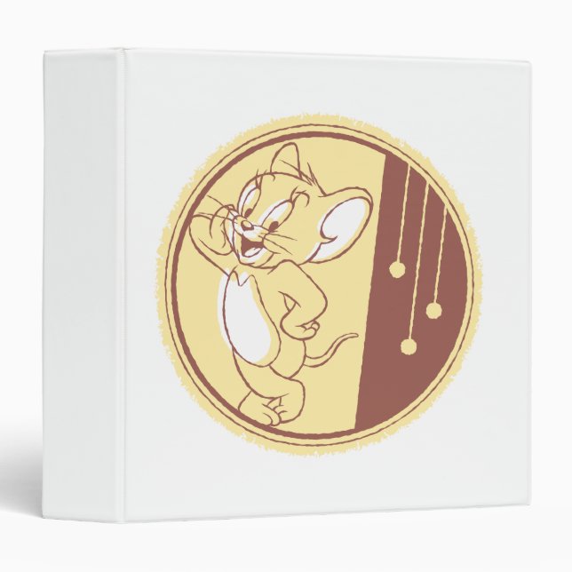 Jerry In Circle 3 Ring Binder (Front/Spine)