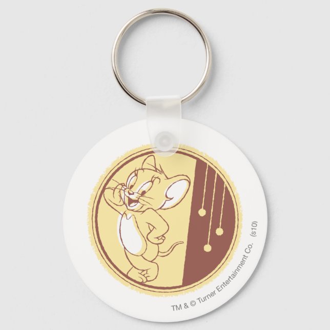 Jerry In Circle Keychain (Front)