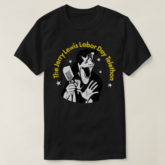 Jerry Lewis Telethon 80s Vintage Look T-Shirt (Design Front)