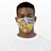 Jerry Likes His Cheese Adult Cloth Face Mask (Worn)