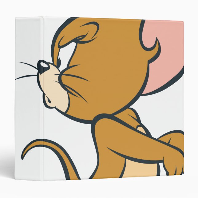 Jerry Looking Back Annoyed 3 Ring Binder (Front/Spine)