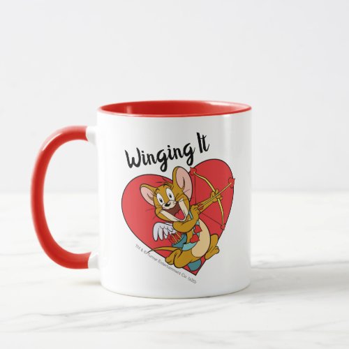 Jerry Mouse Dressed as Valentine Cupid Mug