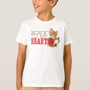 Jerry Mouse "Key To My Heart" Valentine T-Shirt