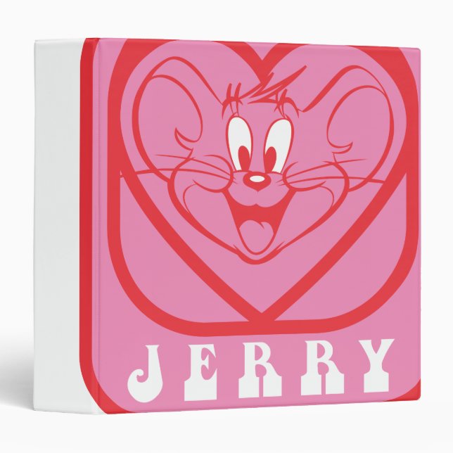 Jerry Pink Hearts Binder (Front/Spine)